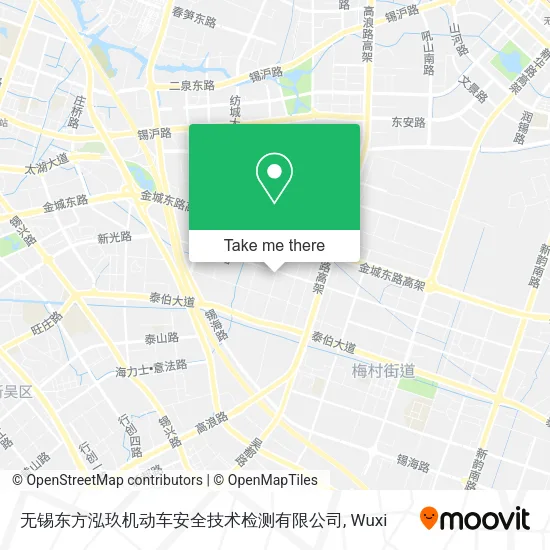 无锡东方泓玖机动车安全技术检测有限公司 map