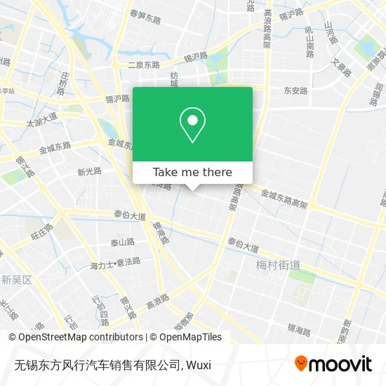 无锡东方风行汽车销售有限公司 map