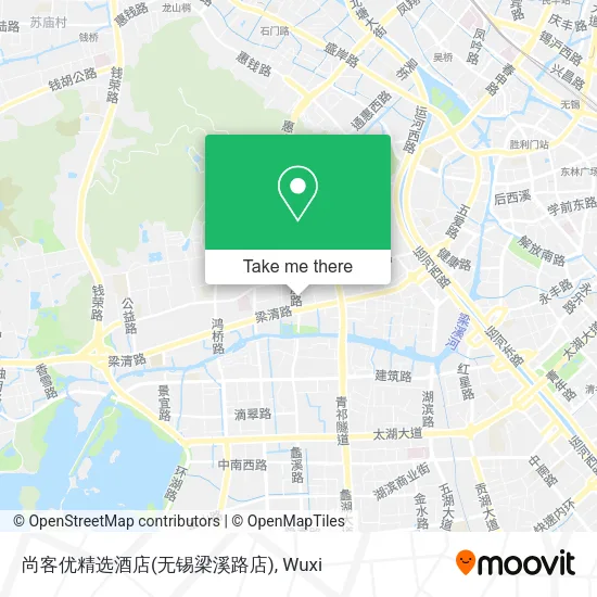 尚客优精选酒店(无锡梁溪路店) map