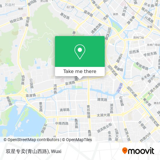 双星专卖(青山西路) map