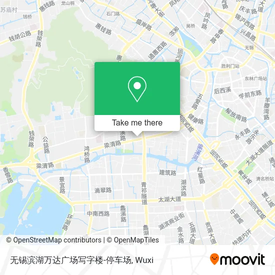 无锡滨湖万达广场写字楼-停车场 map