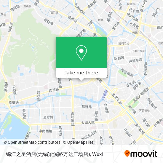 锦江之星酒店(无锡梁溪路万达广场店) map