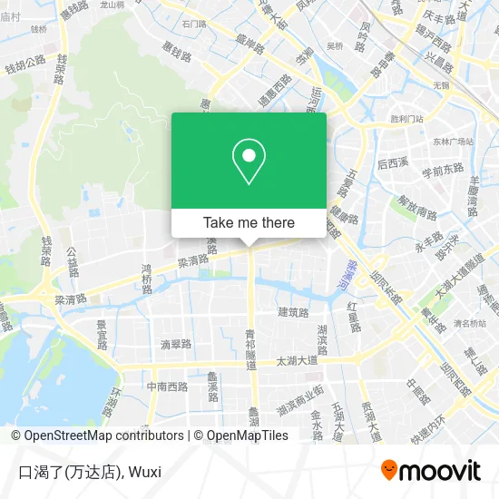 口渴了(万达店) map