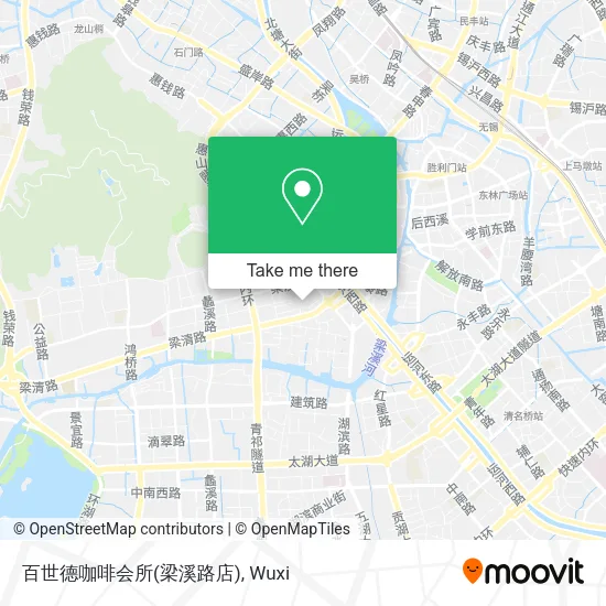 百世德咖啡会所(梁溪路店) map