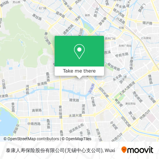 泰康人寿保险股份有限公司(无锡中心支公司) map