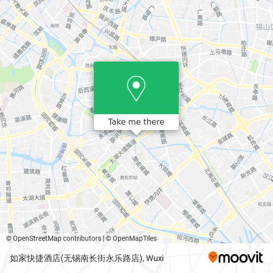 如家快捷酒店(无锡南长街永乐路店) map