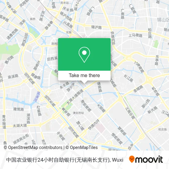 中国农业银行24小时自助银行(无锡南长支行) map
