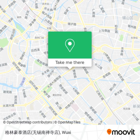 格林豪泰酒店(无锡南禅寺店) map