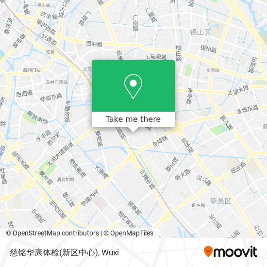 慈铭华康体检(新区中心) map