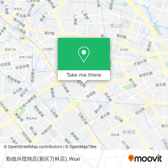 勤德兴馄饨店(新区万科店) map