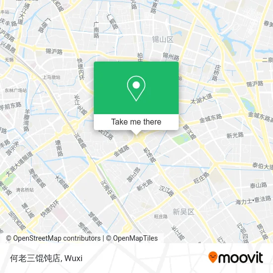 何老三馄饨店 map