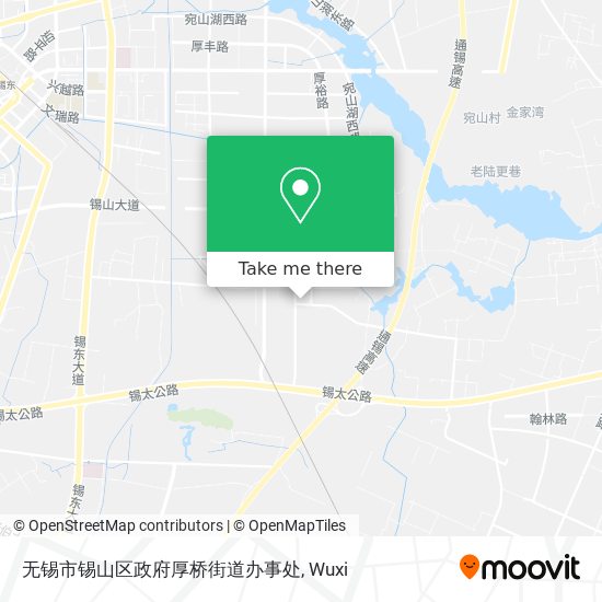 无锡市锡山区政府厚桥街道办事处 map