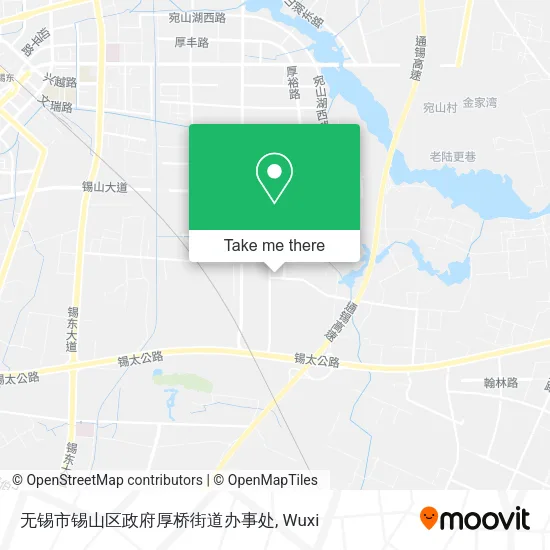 无锡市锡山区政府厚桥街道办事处 map