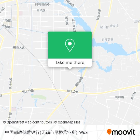 中国邮政储蓄银行(无锡市厚桥营业所) map