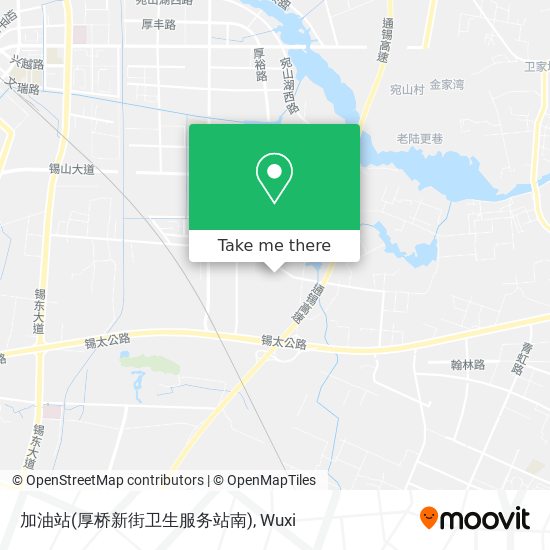 加油站(厚桥新街卫生服务站南) map