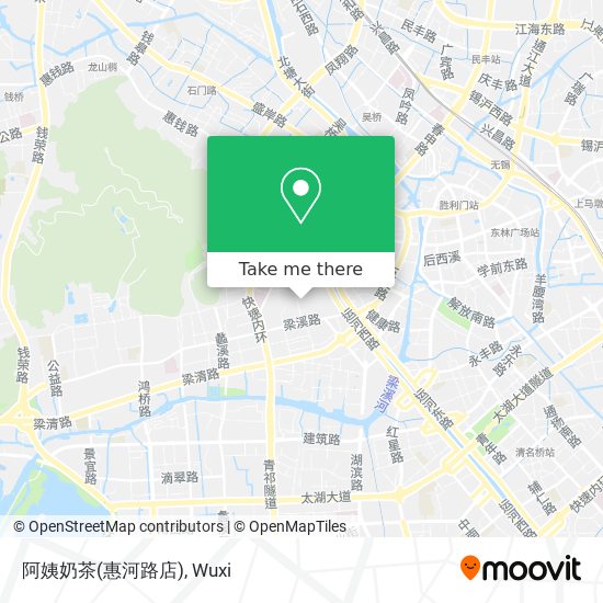 阿姨奶茶(惠河路店) map