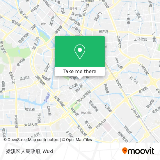 梁溪区人民政府 map