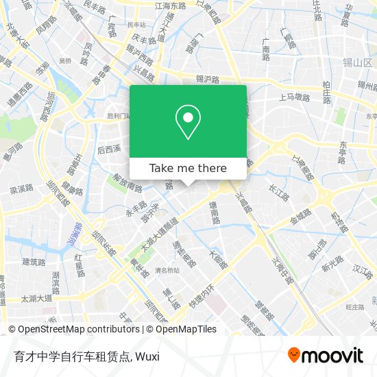育才中学自行车租赁点 map