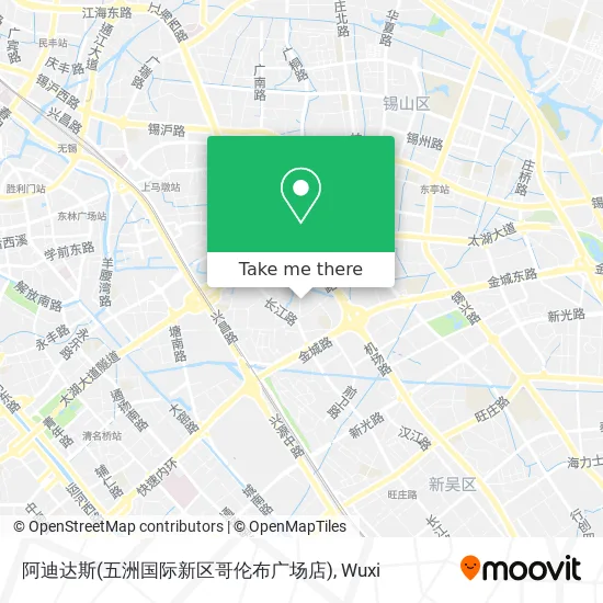 阿迪达斯(五洲国际新区哥伦布广场店) map