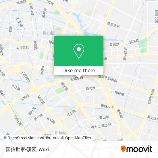 国信世家-溪园 map