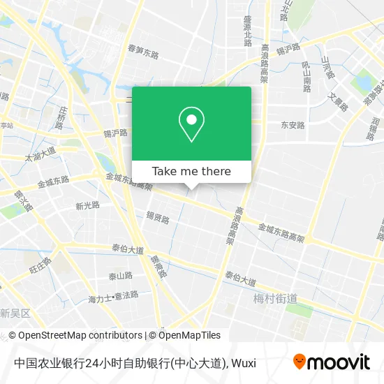 中国农业银行24小时自助银行(中心大道) map