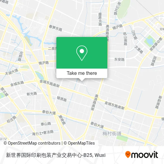 新世界国际印刷包装产业交易中心-B25 map