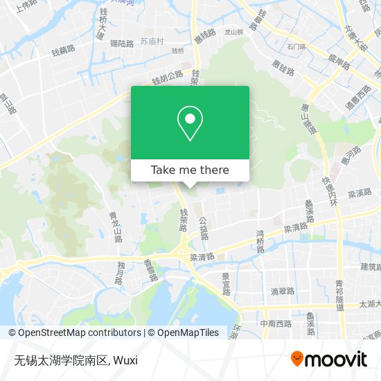 无锡太湖学院南区 map