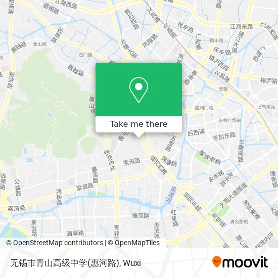 无锡市青山高级中学(惠河路) map