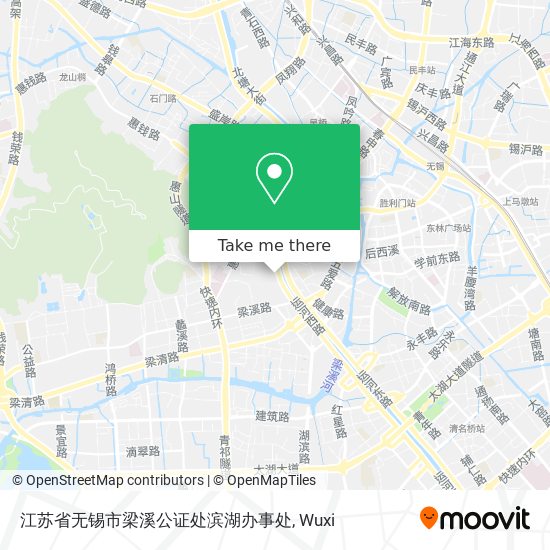 江苏省无锡市梁溪公证处滨湖办事处 map