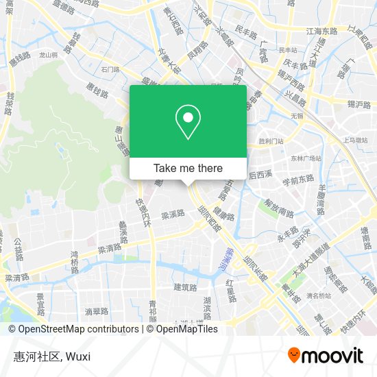 惠河社区 map