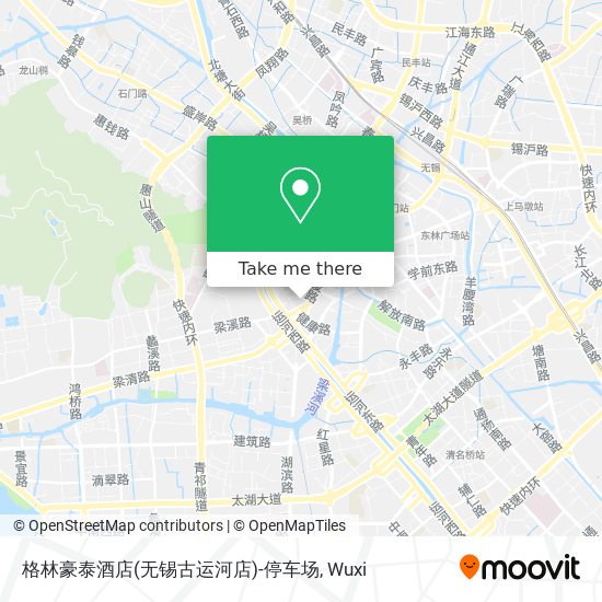 格林豪泰酒店(无锡古运河店)-停车场 map