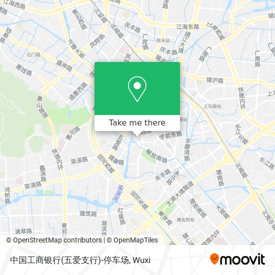 中国工商银行(五爱支行)-停车场 map