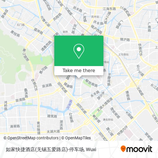 如家快捷酒店(无锡五爱路店)-停车场 map