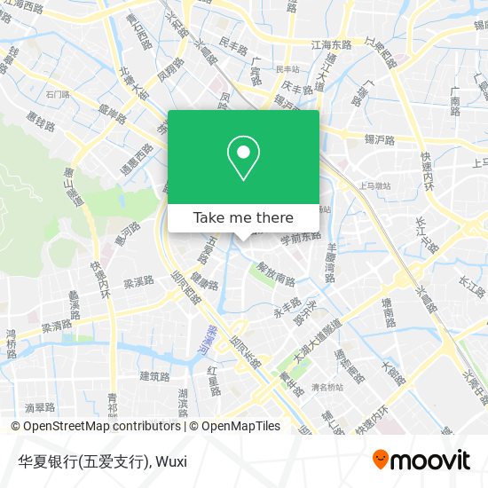 华夏银行(五爱支行) map