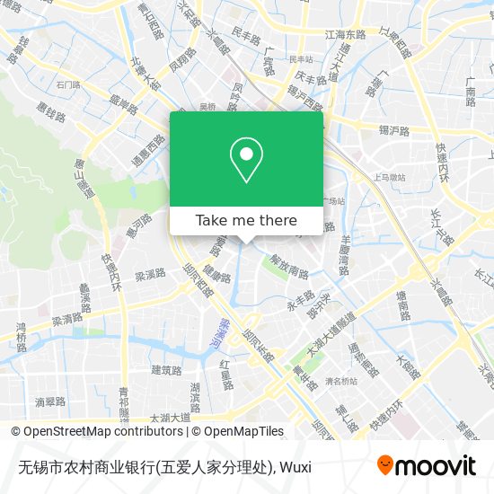 无锡市农村商业银行(五爱人家分理处) map