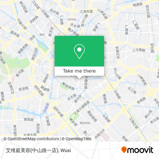 艾维庭美容(中山路一店) map