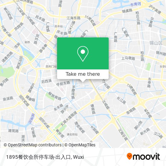 1895餐饮会所停车场-出入口 map