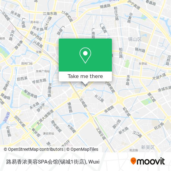 路易香浓美容SPA会馆(锡城1街店) map