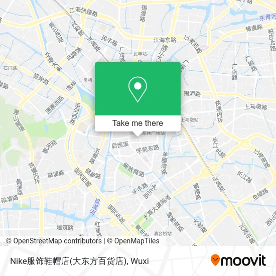Nike服饰鞋帽店(大东方百货店) map