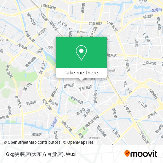 Gxg男装店(大东方百货店) map