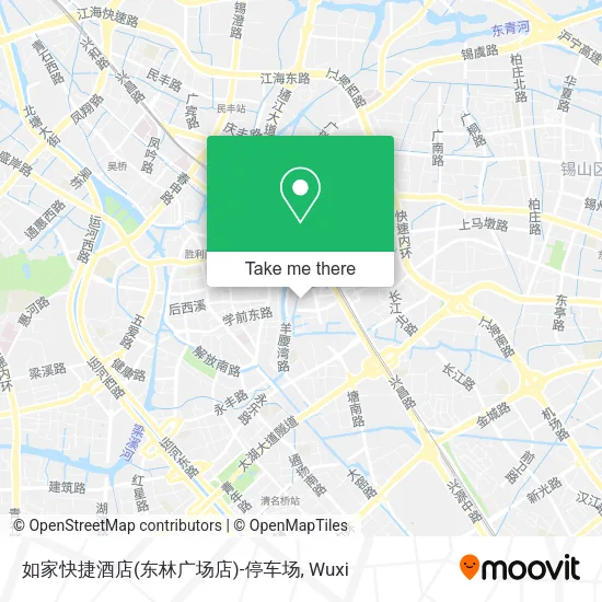 如家快捷酒店(东林广场店)-停车场 map