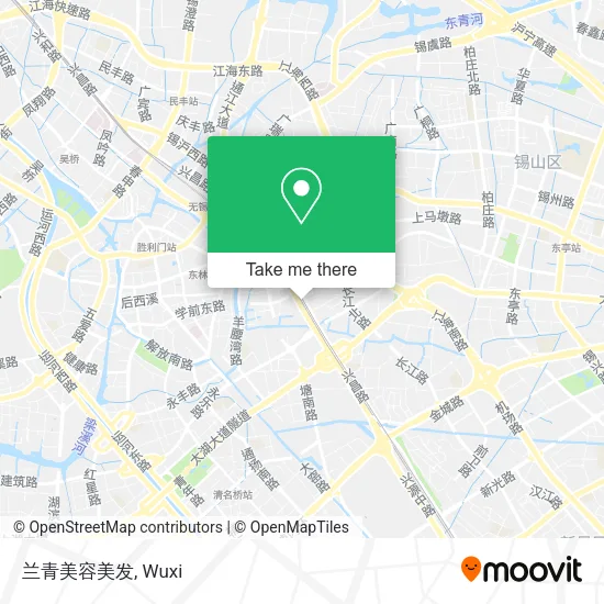 兰青美容美发 map