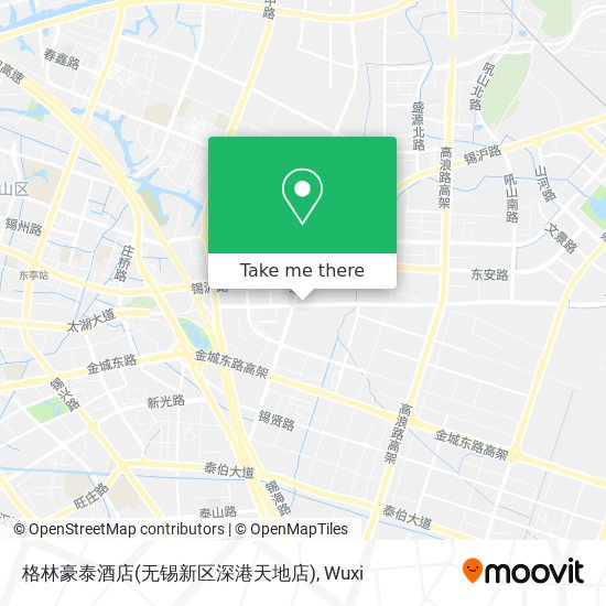 格林豪泰酒店(无锡新区深港天地店) map