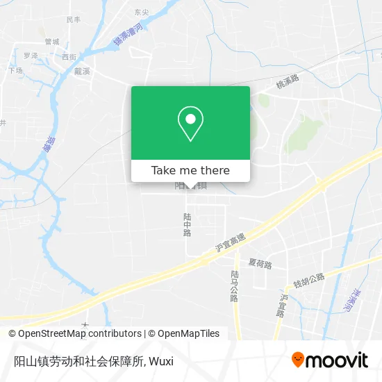 阳山镇劳动和社会保障所 map
