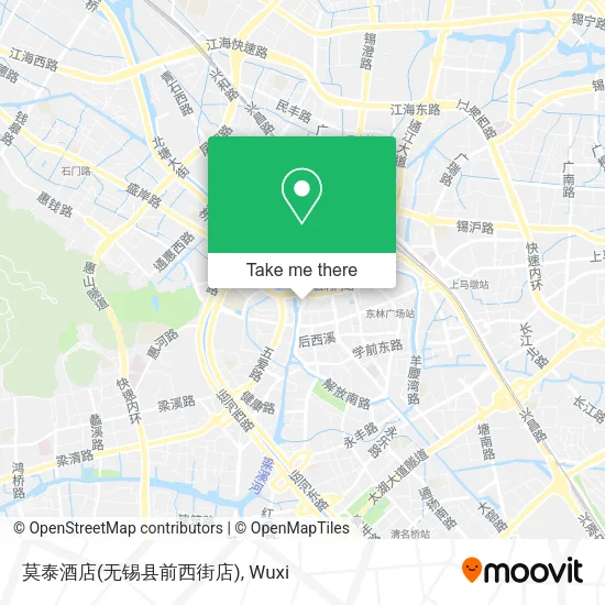 莫泰酒店(无锡县前西街店) map