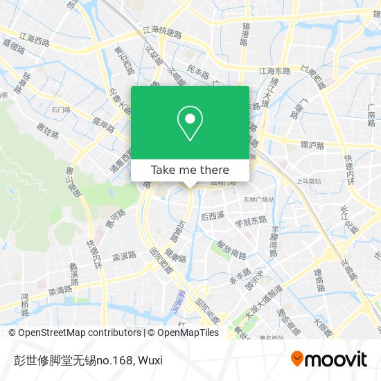 彭世修脚堂无锡no.168 map