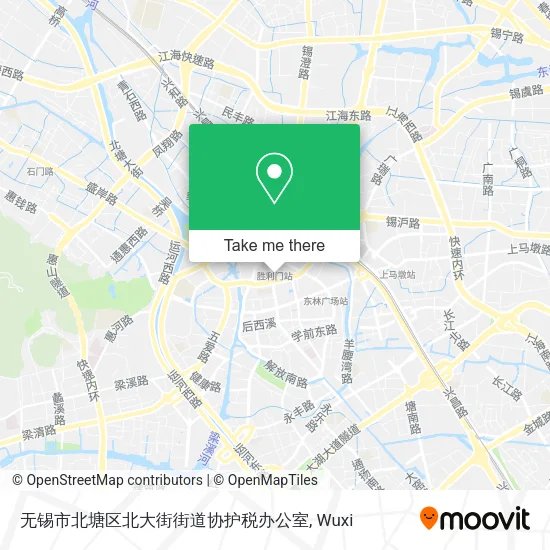 无锡市北塘区北大街街道协护税办公室 map