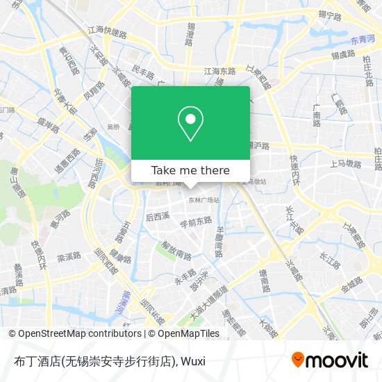 布丁酒店(无锡崇安寺步行街店) map