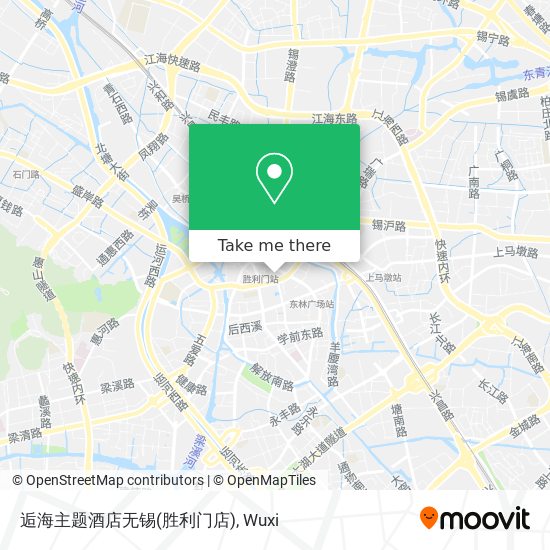逅海主题酒店无锡(胜利门店) map