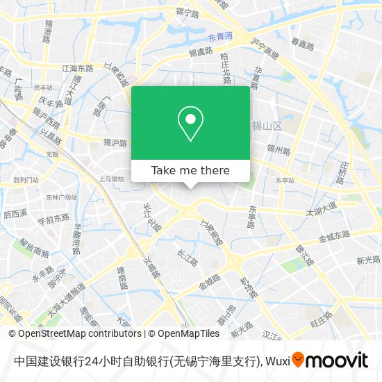 中国建设银行24小时自助银行(无锡宁海里支行) map